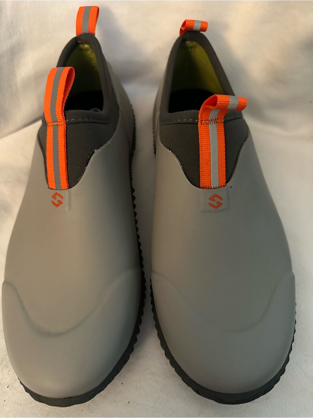 HISEA Waterproof Garden Shoes Gray Slip On Rain Shoes Women's Size 7.5 New